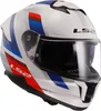 LS2 FF808 Stream II Vintage Helm, weiß/blau/rot, M (57/58) Produktbild-Vorschau 2