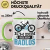 Radfahrer Tasse Geschenk Ich Bin Selten Radlos Fahrrad Produktbild-Vorschau 3