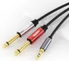 AUX Kabel 3.5mm Klinke zu 2*6.3mm Klinke - Klinkenkabel Produktbild-Vorschau 1