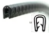 SP1-2S Kantenschutzprofil schwarz Klemmbereich 1-2 mm / Produktbild-Vorschau 1