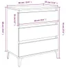 vidaXL Sideboard Grau Sonoma 60x35x70 cm Holzwerkstoff Produktbild-Vorschau 9