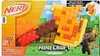 The product is a Nerf Minecraft Firebrand Axe blaster toy, shown in its packaging with a Minecraft-themed background and a character illustration. Podgląd zdjęcia produktu