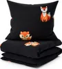 Mikrofaser-Bettwäsche FOXES schwarz, Größe: 2-teilig, 70 x Produktbild-Vorschau 3