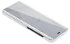 A silver and white smartphone case is shown from a diagonal angle against a white background. Náhľad obrázku produktu