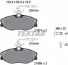Textar Bremsbeläge vorne für Citroen Xsara ZX Peugeot 306 Produktbild-Vorschau 1