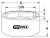 KS Tools 460.0255, Buchse, 1", Metrisch, 1 Kopf/Köpfe, 115 Produktbild-Vorschau 3