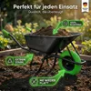 TIREX by xonic® Schubkarre mit Stahlfelge – Verzinkte Wanne Produktbild-Vorschau 2