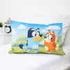 Aufnahme des Kopfkissens vom Bluey Babybettwäsche Set Heeler Familie 100x135 cm 100% Baumwolle Podgląd zdjęcia produktu