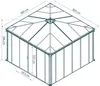 Palram - Canopia Aluminium Kaltwintergarten Ledro 3600 Produktbild-Vorschau 7