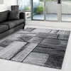 Kurzflor Teppich Wohnzimmer Schwarz 240x340 Rechteck Produktbild-Vorschau 2