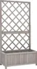 vidaXL Traliccio da giardino con fioriera grigio 70x30x135 Anteprima dell’immagine prodotto 7