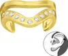 Ear Cuff 925 Sterling Silber vergoldet Ohrmanschette Produktbild-Vorschau 1