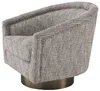 Casa Padrino Luxus Drehsessel Beige / Matt Gold 85 x 76 x Produktbild-Vorschau 3