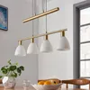 Lindby Hängelampe Simeon, messingfarben, Glas, 73 cm, E14 Produktbild-Vorschau 4