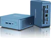 Two blue GEEKOM mini PCs are shown on a reflective white surface against a white background. Produktbild-Vorschau