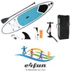 e4fun Stand Up Paddle Board da gonfiare, turchese, 305 x 71 Anteprima dell’immagine prodotto 3