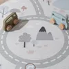 Volero - Auto Spielteppich Rund - Rocky Ride Weiß - Ø 160 Produktbild-Vorschau 10
