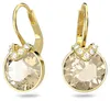 Swarovski Bella V Drop-Ohrhänger, Rundschliff, Goldfarben, Produktbild-Vorschau 1