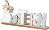 Schriftzug Ostern B x H: 34x17cm Hase Holz Tischdeko Bunt Produktbild-Vorschau 1