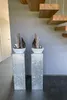 VIVANNO Podest Fiberglas PODEST Säule, Blattsilber Produktbild-Vorschau 7