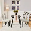 A dining room setting with a table and chairs. Podgląd zdjęcia produktu
