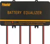 A black battery equalizer device with orange text and red and black wires attached. Náhled obrázku produktu