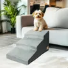 WISFOR 3-stufige Hundetreppe, Rutschfeste Haustierrampe Produktbild-Vorschau 1