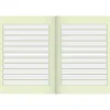 An open notebook with lined pages. Produktbild-Vorschau