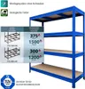 Široký rozpětí police modrá 200 x 150 x 80 cm Náhled obrázku produktu 4