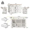 Diagrams and measurements of a kitchen island. Anteprima dell’immagine prodotto
