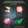Lotusblumen Botanisches Bauset mit Vase Rosa Künstlicher Produktbild-Vorschau 2