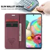 Galaxy A71 Hülle, Retro Kunstledertasche, Kartenfächer, Produktbild-Vorschau 5