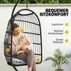 Outsunny Hängesessel mit Gestell faltbar Polyrattan Produktbild-Vorschau 6