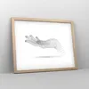 Gerahmtes Poster - Rahmen in heller Eiche - Hand Grafik Produktbild-Vorschau 8