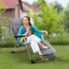 Outtec® Klappbare Gartensessel Sonnenliege mit Kissen - bis Produktbild-Vorschau 2
