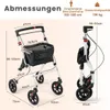 Wąski rollator z 5-stopniową regulacją wysokości i tacą Podgląd zdjęcia produktu 2