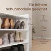 VASAGLE Schuhregal 4 Ebenen Schmales Standregal mit Ablage Produktbild-Vorschau 7
