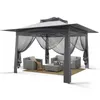 Puluomis Pavillon de jardin pliable Pop Up 3,65 x 3,65m Voir les images du produit 1