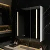 Armoire À Miroir Rea M1015-60 60X65 Led Blanc Voir les images du produit 6