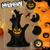 Halloween Deko Geister Baumstumpf mit LED Licht, Halloween Produktbild-Vorschau 2
