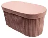 riess-ambiente Polsterbank ÉLAN 80cm rosa Samt ovale Produktbild-Vorschau 10