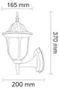 Retro Gartenwandleuchte Florence E27 IP43 Patina Goldlux Produktbild-Vorschau 3