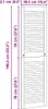 vidaXL Porte d'armoire Nature 140,5 x 2,1 x 39,5 cm Bois de Voir les images du produit 7