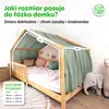 Baldachim na łóżko domek 135x320 cm eukaliptus ze złotą Podgląd zdjęcia produktu 4
