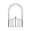 Garden Pergola Rundbogen Für Rosen Blumentor Produktbild-Vorschau 5