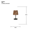 Solar-Tischleuchte Cesta Wasserhyazinthe Dämmerung 48cm Produktbild-Vorschau 3