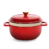 FCH Pentola in ghisa 26 cm - 5QT-4,6 L Tegame smaltata con Anteprima dell’immagine prodotto 2