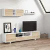 Einbaufertige Wand Dfantin, TV-Ständer für Wohnzimmer, Produktbild-Vorschau 2