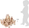 Holzbausteine Natur 100er-Pack im Beutel Produktbild-Vorschau 6