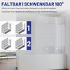 IMPTS Duschwand für Badewanne 140x140cm 3-teilig Faltwand Produktbild-Vorschau 7